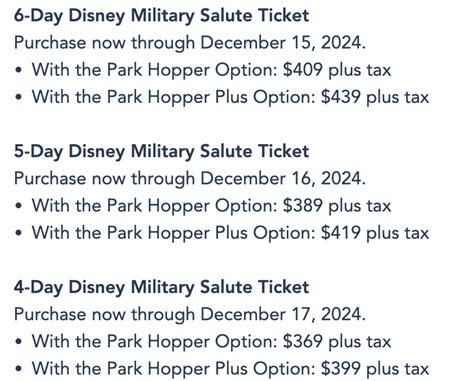 how much are disneyland tickets with military discount